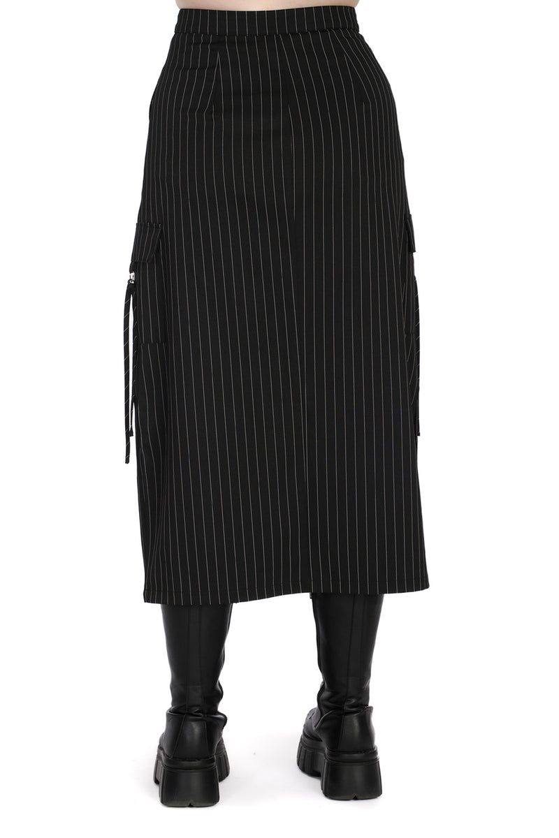 A New T Skirt in Pinstripe