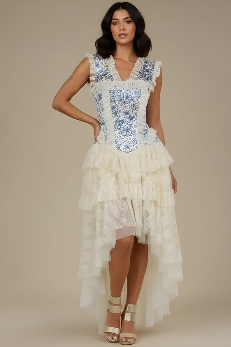 Victorian Inspired Annie Floral Corset Dress – Blackwidowlondon
