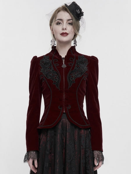 Short cheap velvet jacket