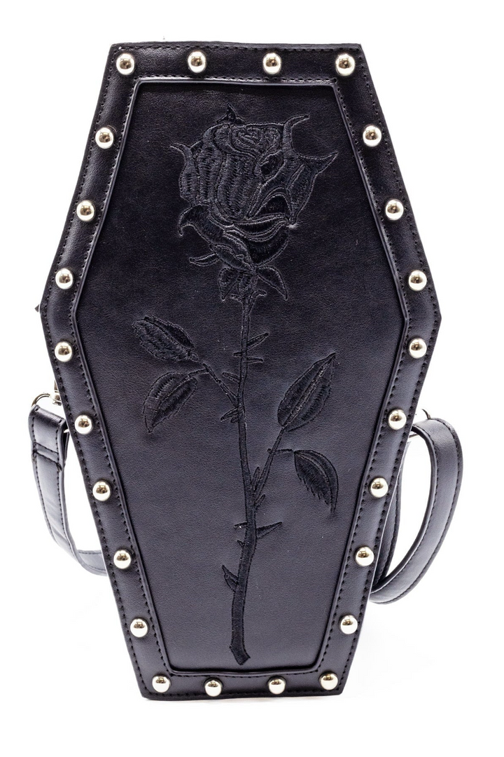 rose-coffin-bag-ladies-black-  display picture 1