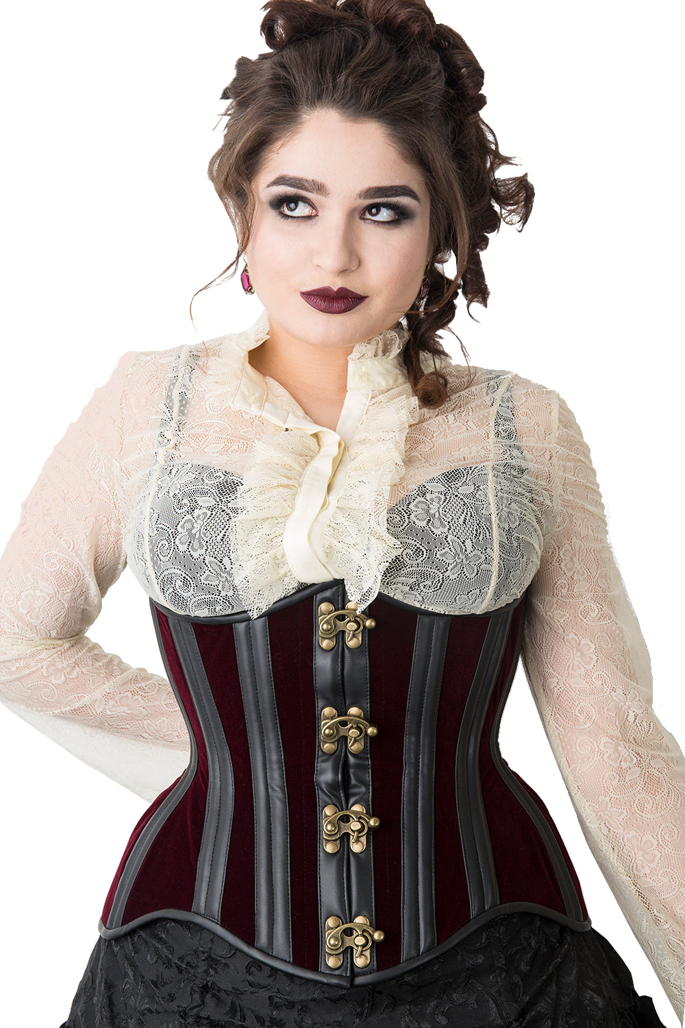 Velvet Steampunk Underbust – Blackwidowlondon