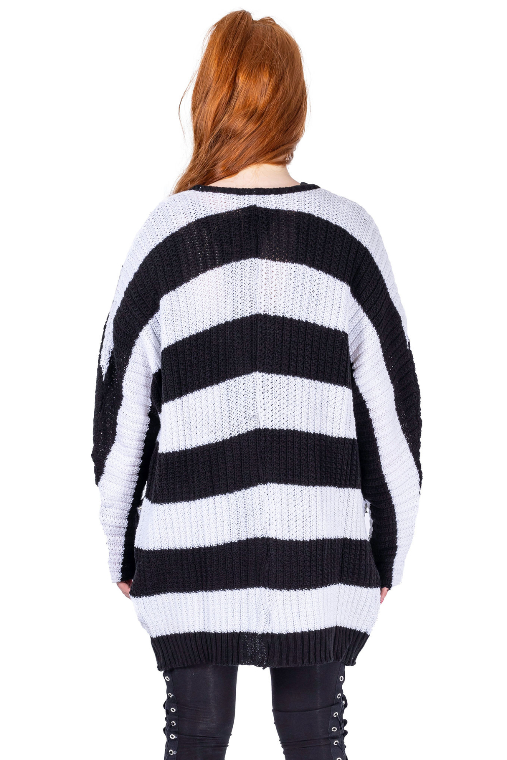 In A Daze Cardigan Black White Blackwidowlondon