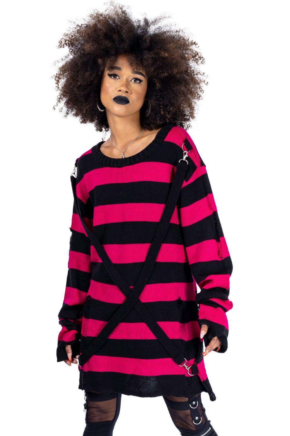 Dark top pink jumper