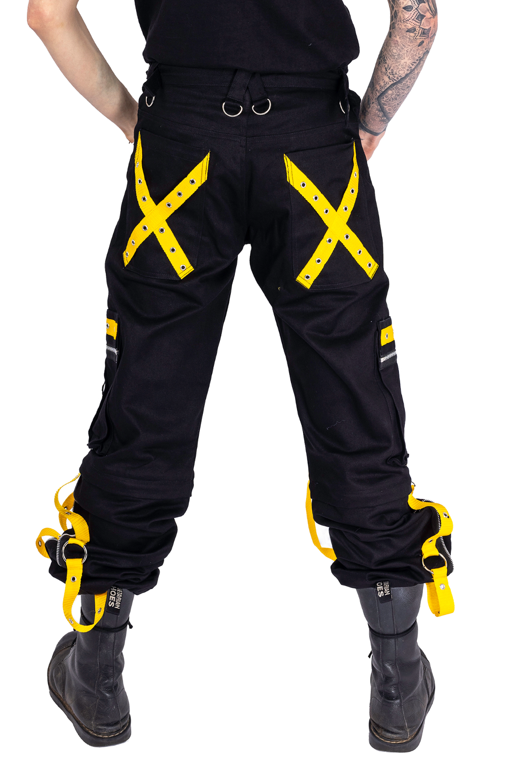 Vortex Pants Black Yellow Blackwidowlondon